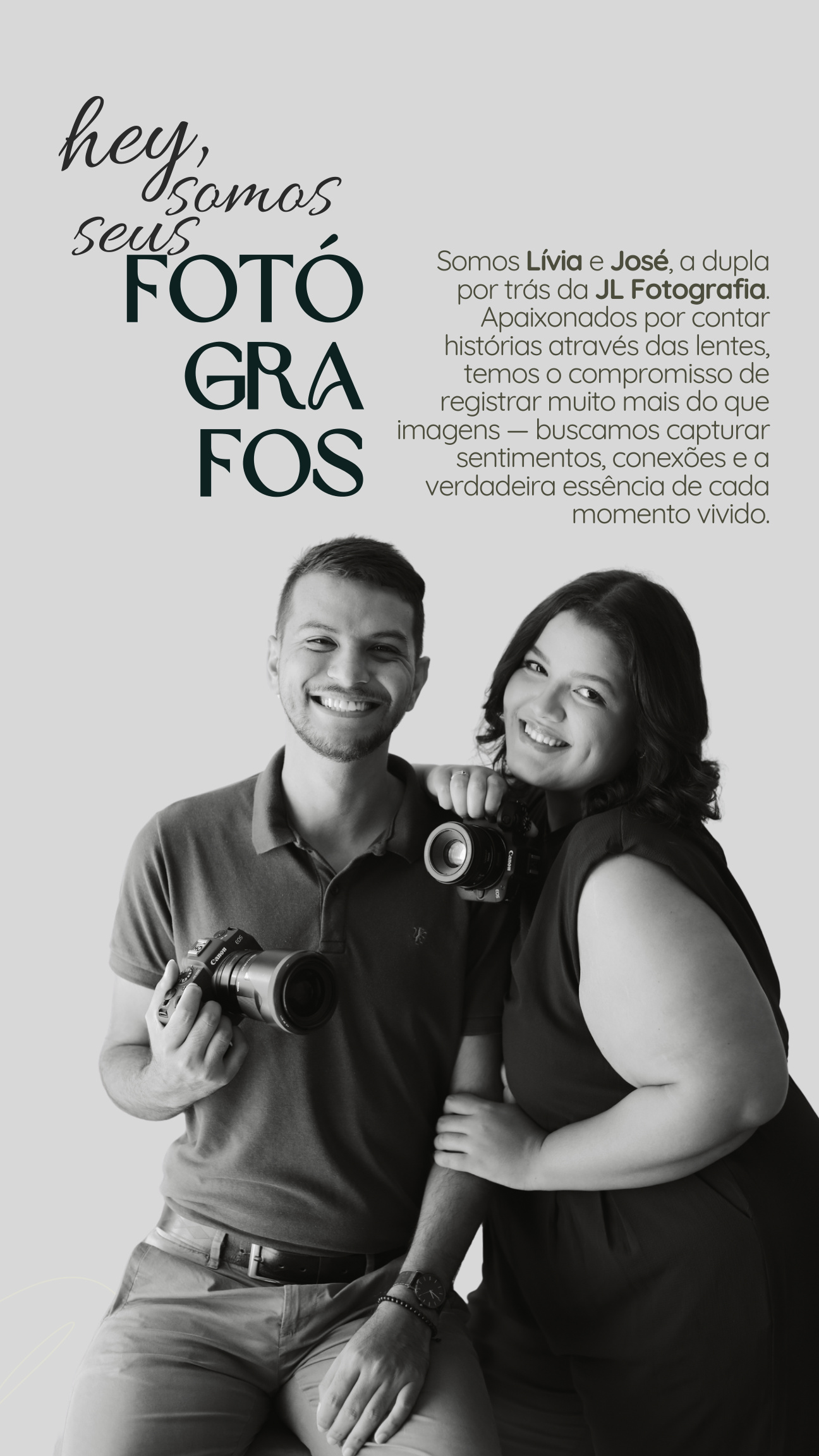 Lívia e José, fotógrafos da JL Fotografia